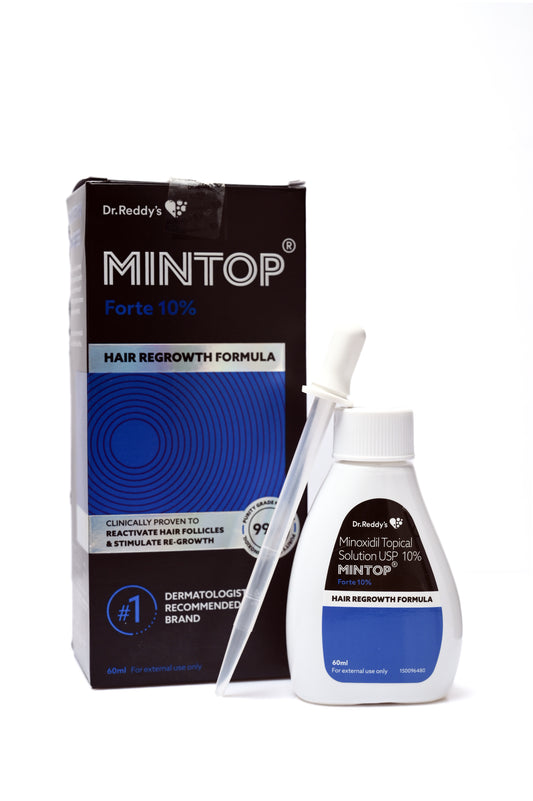 Mintop Forte 10% Topical Hair Solution - Bottle of 60ml
