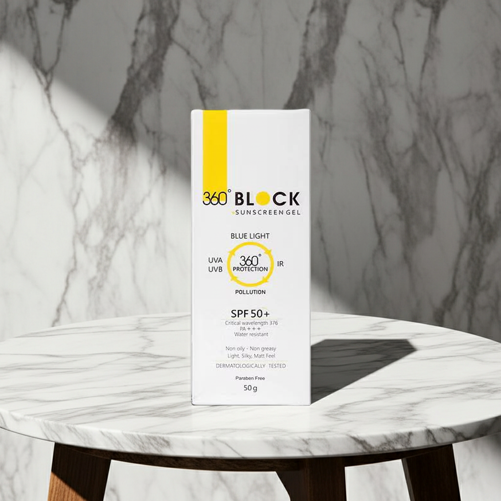 360 Block Sunscreen Gel SPF 50+ 50Gm