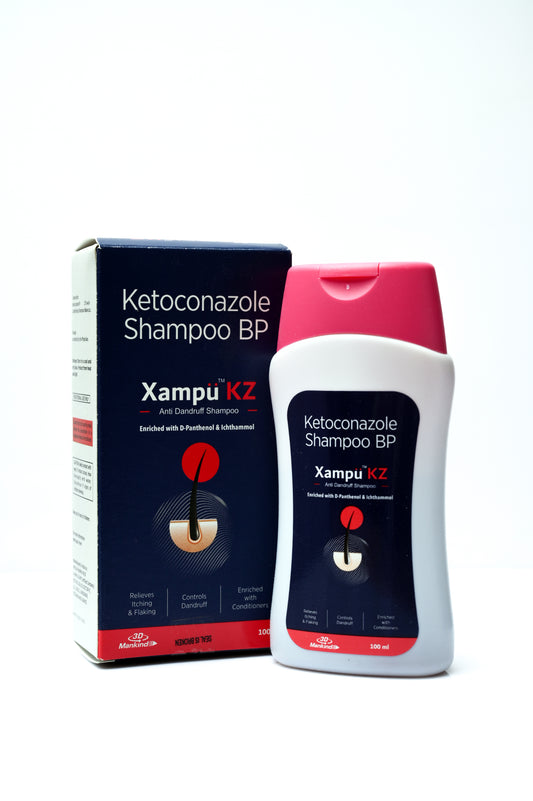 Xampu-KZ Anti-Dandruff Shampoo 100ml(Pack of 2)