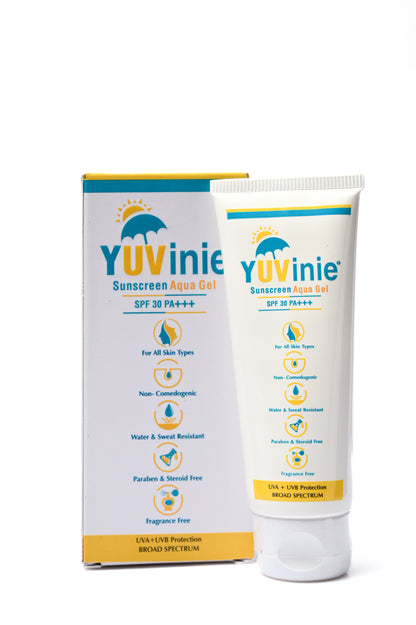 Yuvinie Sunscreen Aqua Gel SPF 30 PA+++ Gel 50 gm