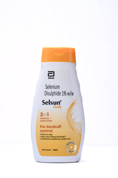 Selsun Daily Anti Dandruff Shampoo For Dry Scalp 120 ML