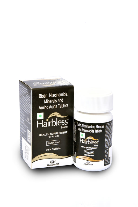 Hairbless Bottle of 30 Tablets