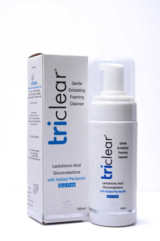 Triclear Gentle Exfoliating Foaming Cleanser 100ml