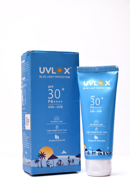 Uvlox Blue Light Protection Sunscreen SPF 30+ PA++++ 50gm