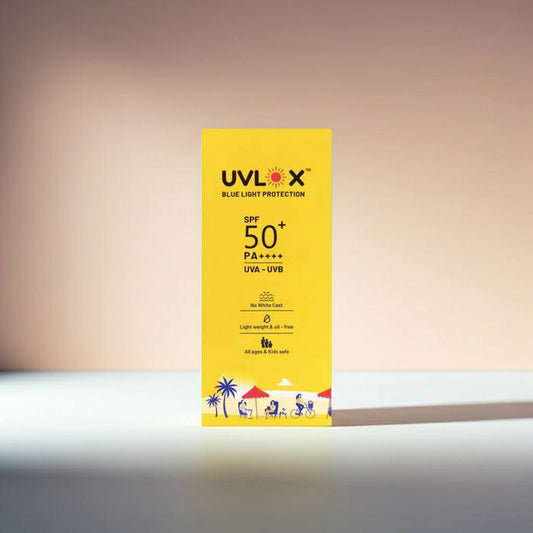Uvlox Blue Light Protection Sunscreen SPF 50+ PA++++ 50gm
